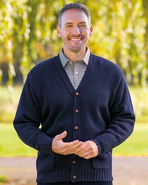 Mens Shetland Cardigan 